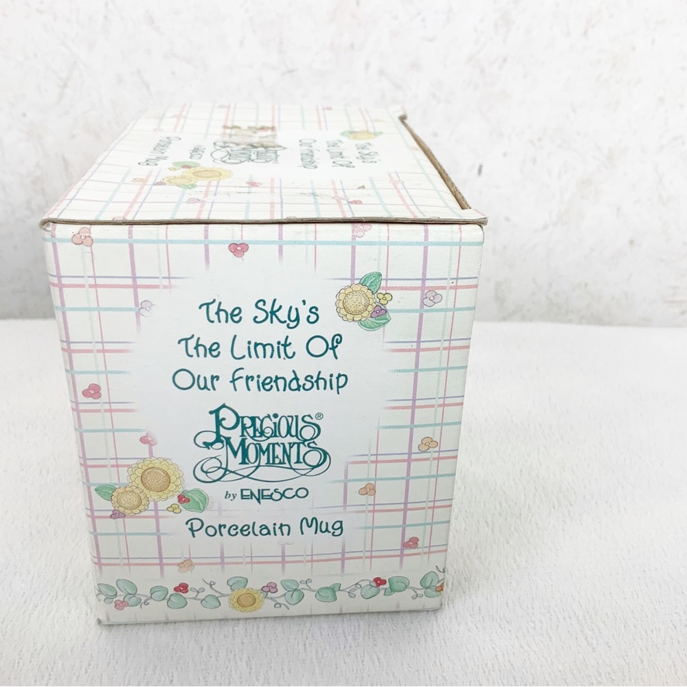 Vintage 2002 Precious Moments Skys The Limit Friendship Sunflower Porcelain Mug - Picture 5 of 13